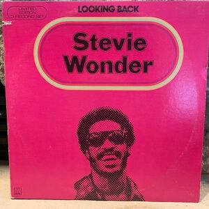Stevie Wonder Looking Back Vinyl Record - Pink Cover